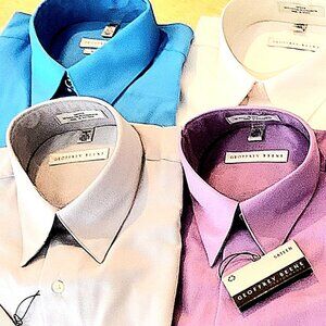 NWT Men Dress Shirts Various Sizes & Colors G. Beene Reg Fit Wrinkle free